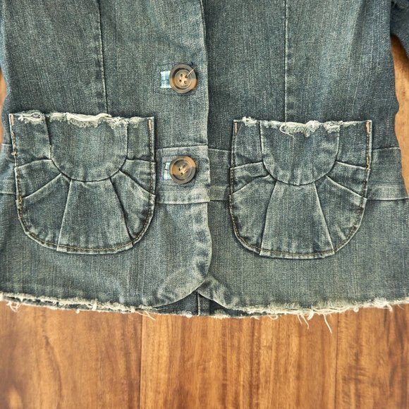 Lux Women's Blue Denim Jacket, Size 8, Made in USA - Picture 3 of 8